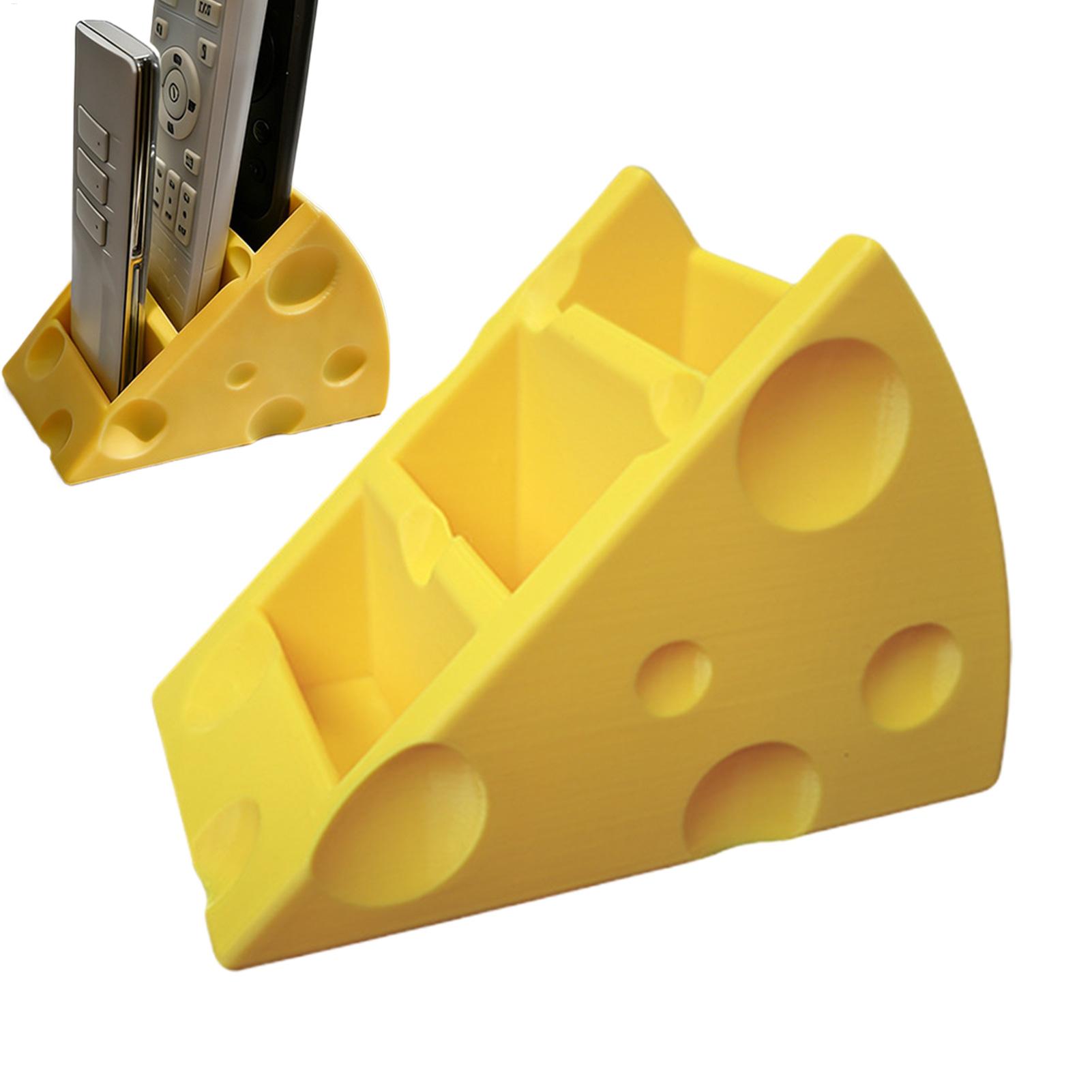 Food Storage With Dividers - Cheese Shape Remote Control Box Cute
