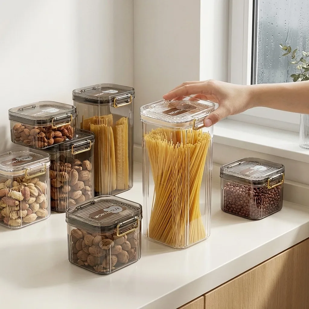 Airtight Food Storage Containe - Food Storage With Dividers recension och pris