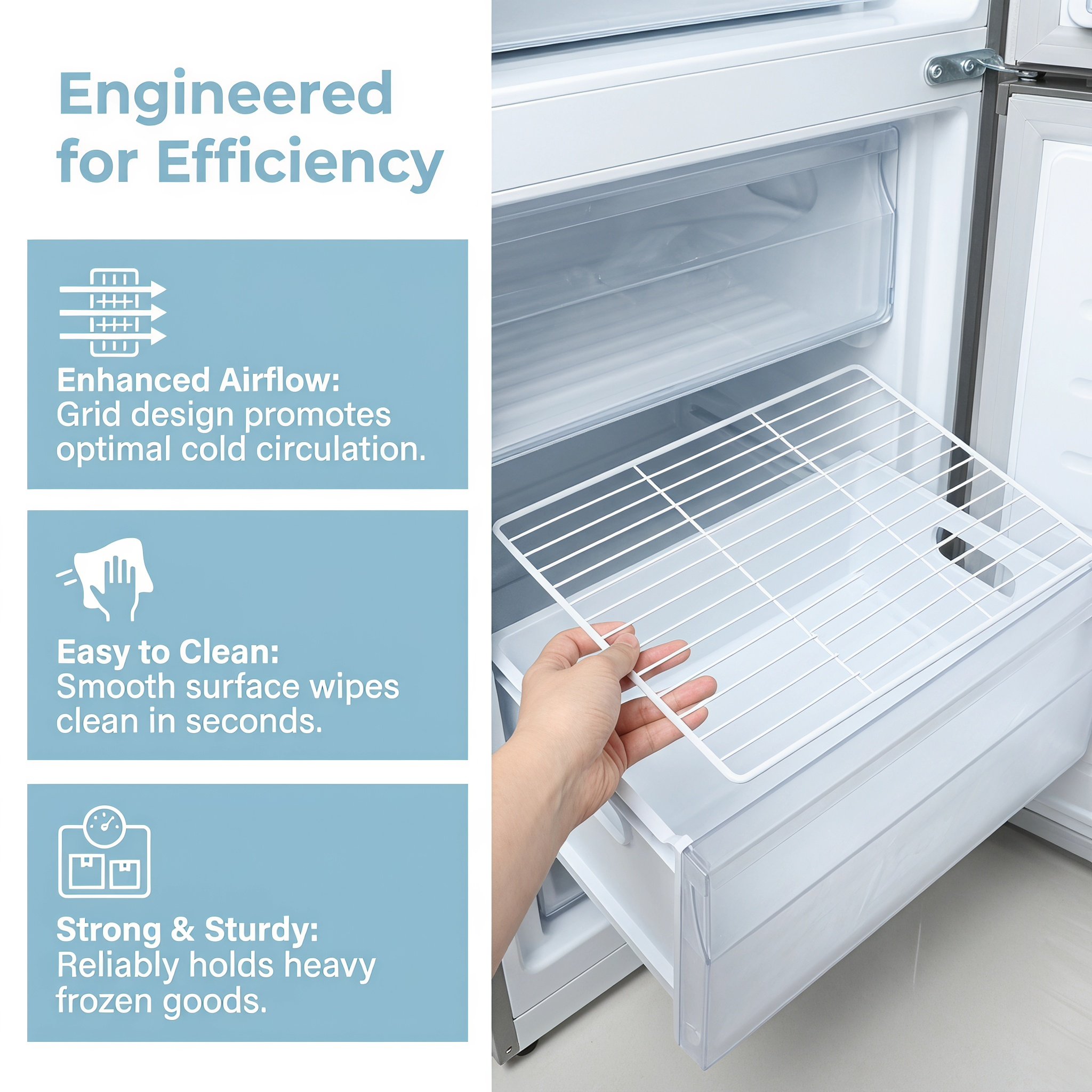 Wire Metal Refrigerator Divide - Food Storage With Dividers recension och pris