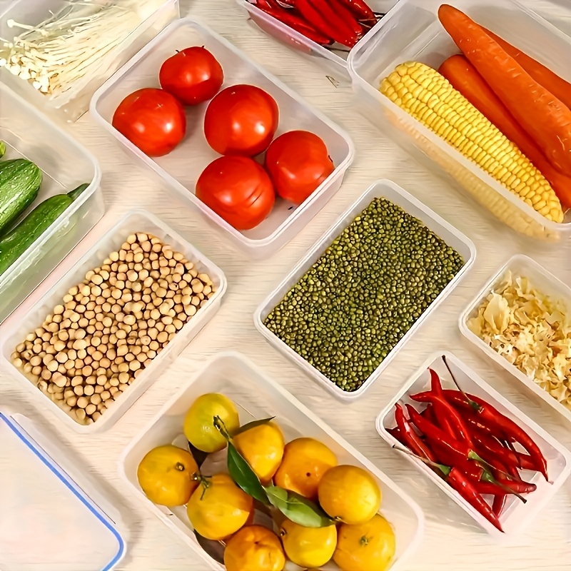 8Pcs Set Includes 4 Containers - Food Storage With Dividers recension och pris