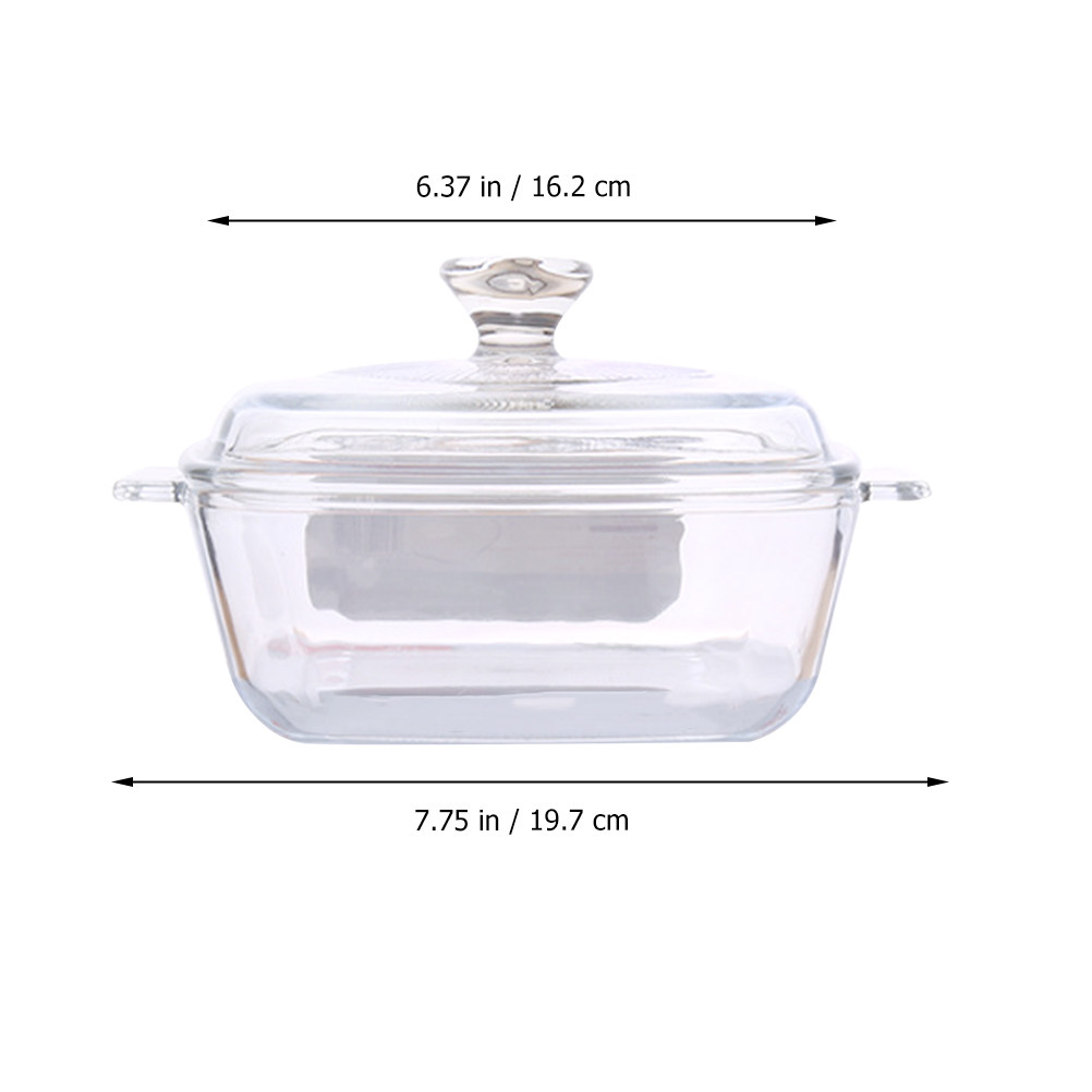 Heat Resistant Tempered Glass  - Food Storage Oven Safe recension och pris