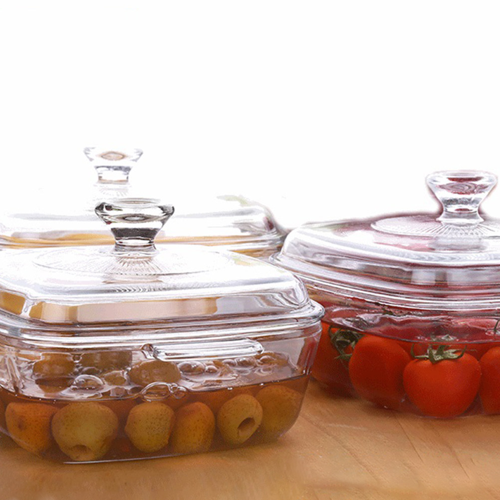 Heat Resistant Tempered Glass  - Food Storage Oven Safe recension och pris