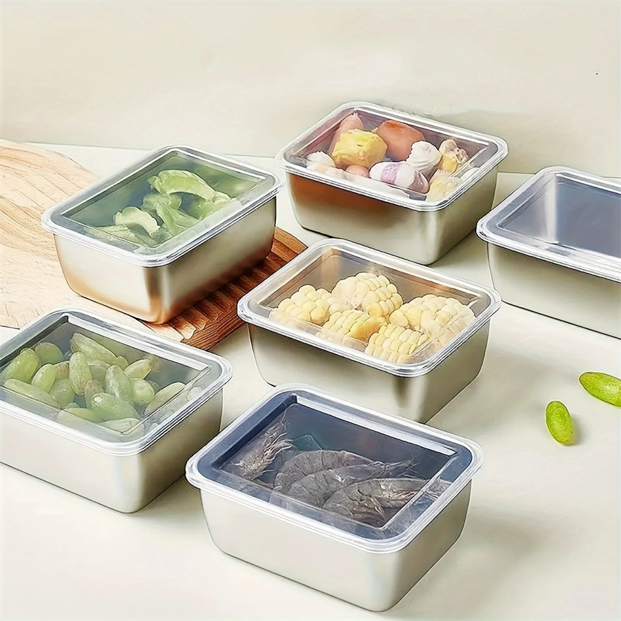 1/3/5pcs Stainless Steel Food  - Food Storage Oven Safe recension och pris